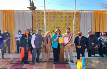 Festival of Globe Silicon Valley (FOGSV) marks India’s 73rd Republic Day celebration at the Fremont Hindu Temple. The occasion was attended by Deputy Consul General Mr. Rajesh Naik, Dr. R.K. Japra, Mayor Lily Mei, Mayor Lisa Gillmor, Assembly Member Alex Lee, Council Member Raj Salwan, Vice Mayor Carmen Montano among others.